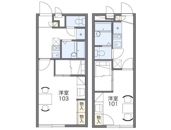レオパレスウェルシーの物件間取画像